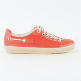 Womens Timberland Vintera Ox 16686 Red Leather Canvas Lace Up Casual Shoes